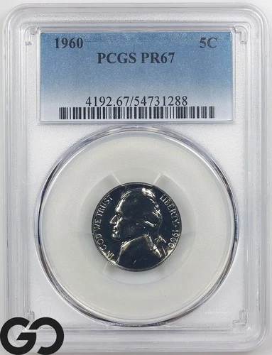 1960-P Jefferson Nickel Proof — photo from another recent sale