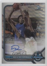 2021-22 Bowman U Chrome Prospect Silver Wave Refractor David McCormack Auto nr5