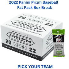 Los Angeles Angels 2022 Panini Prizm Baseball Fat Pack Box -PYT Break #1084