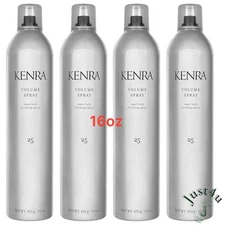 Kenra Volume Spray 25 Super Hold Finishing Spray, 16oz. (4PACK) 80% VOC