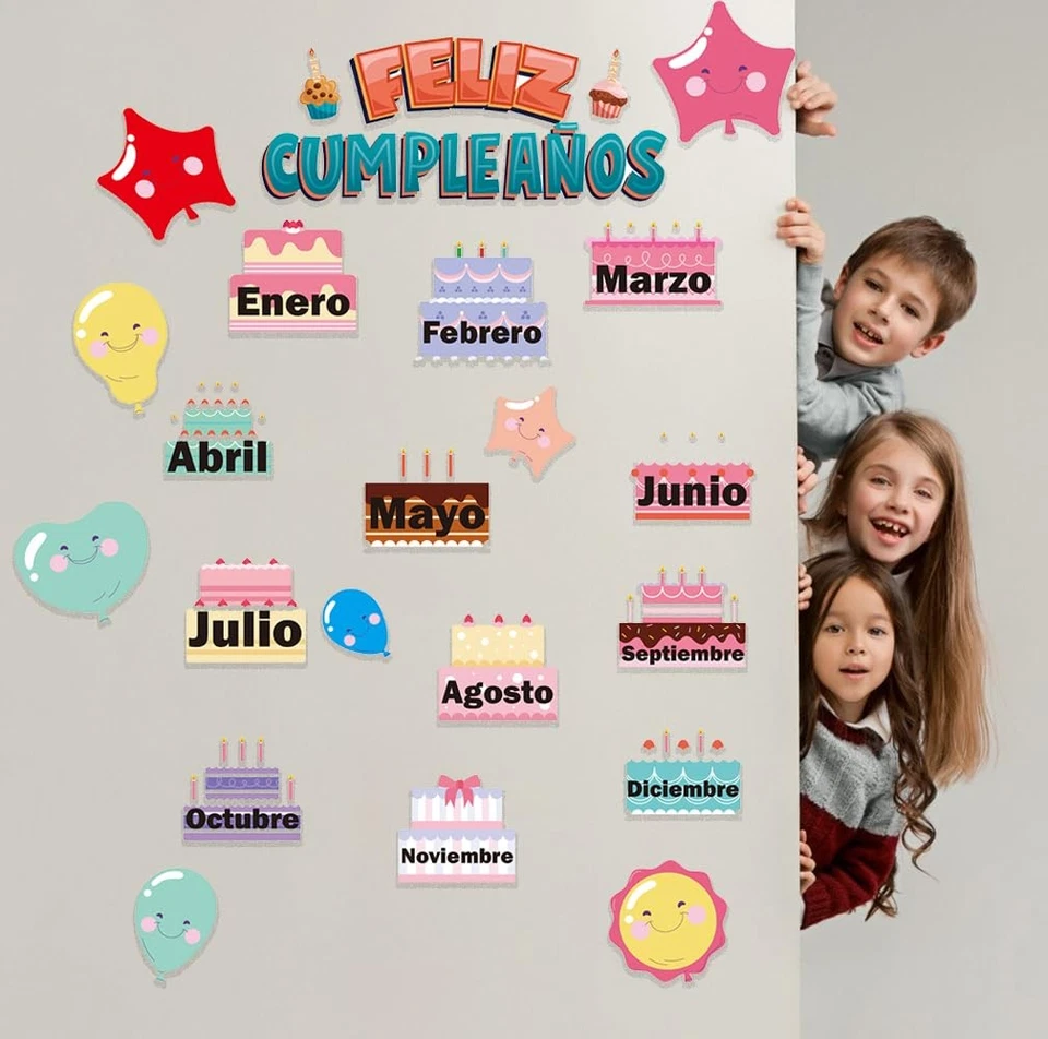Spanish Happy Birthday Bulletin Board Set Classroom Decorations | Feliz Cumpl... - Image 2 of 4