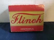 Vintage 1938 Flinch Card Game in Red Box Parker Brothers Complete Instructions