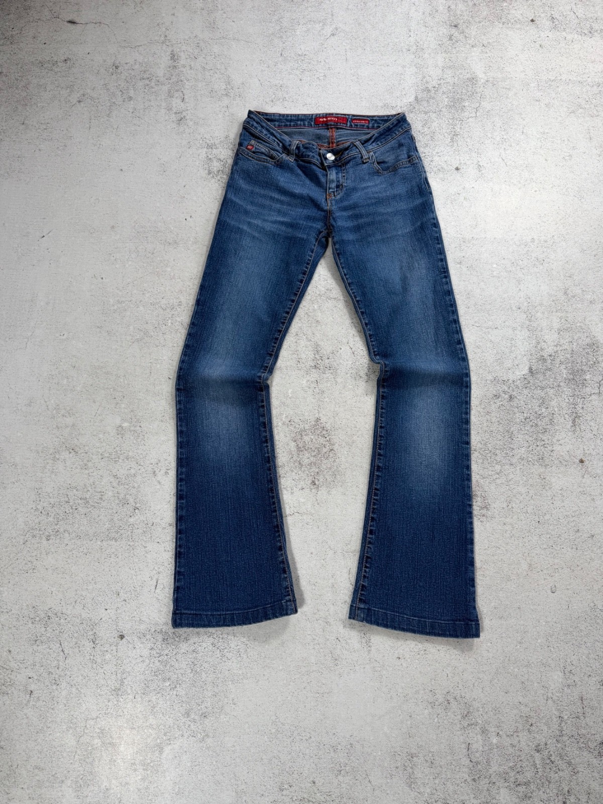 Miss Sixty Extra Low Ty M60 Vintage 00s Low Rise Denim Blue Flared Y2k Jeans
