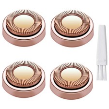 Facial Hair Remover Replacement Heads for 5 Piece Set, 4 Pcs Rose Gold