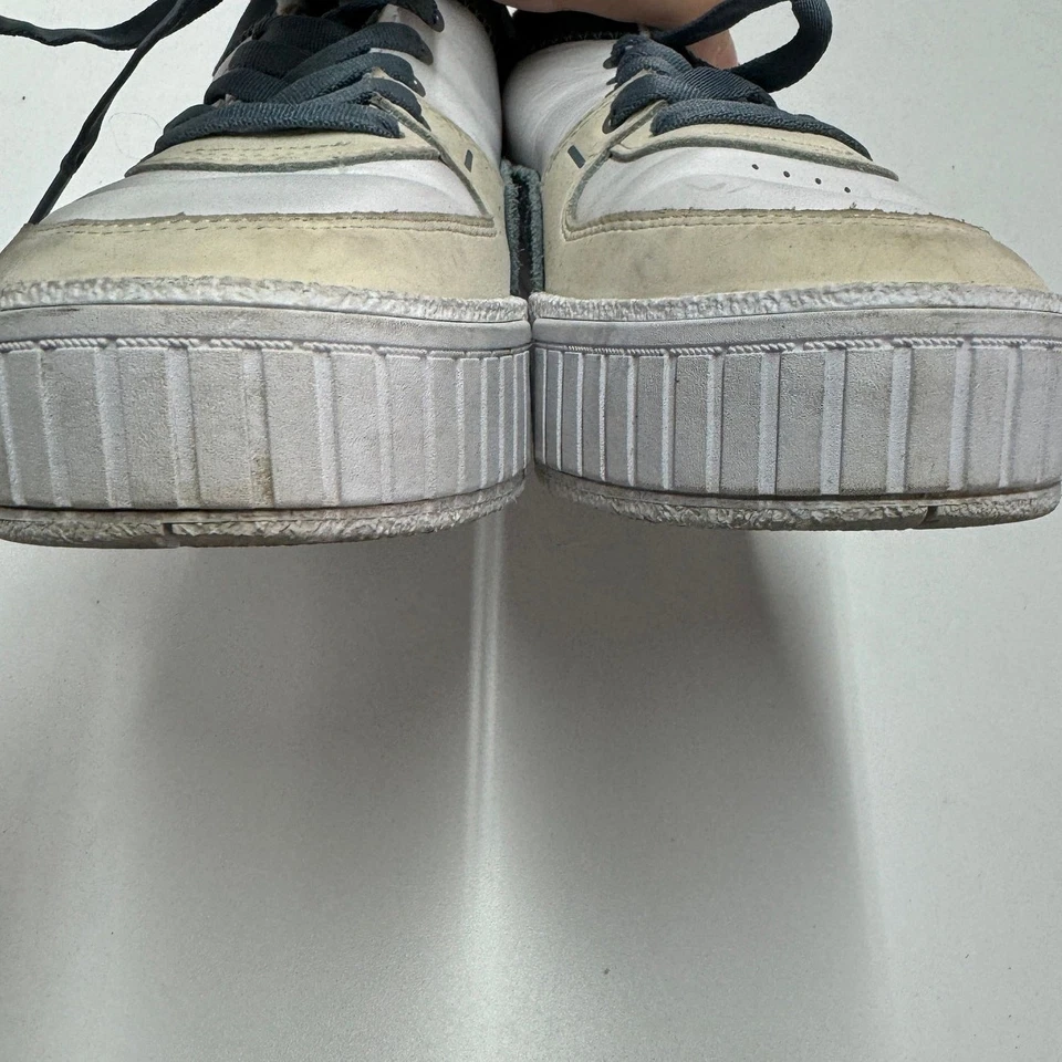 彪马运动鞋女式 9.5 白色蓝色 Cali 运动磨砂远足鞋 380948-02 — 第 4/4 张图片