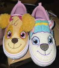 PAW Patrol Girls' Skye Everest Cartoon Slip-On Shoes Pink Low Top Flat Size 10