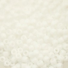 11/0 TOHO ROUND Opaque White Seed Bead 8g 