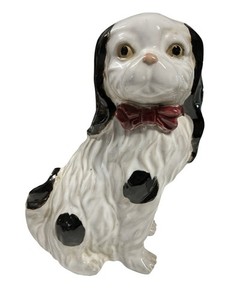  Cavalier King Charles Spaniel Dog Ceramic Figurine Staffordshire Style 10"