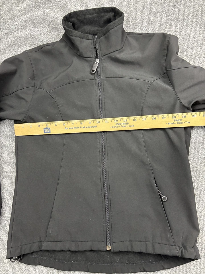 Black Diamond Jacket Womens Medium Black Softshell Fleece Lined Zip Pockets - Image 4 of 4