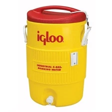 Igloo 451 5-Gallon Hi-Vis Yellow Industrial Heavy Duty Drinking Water Cooler