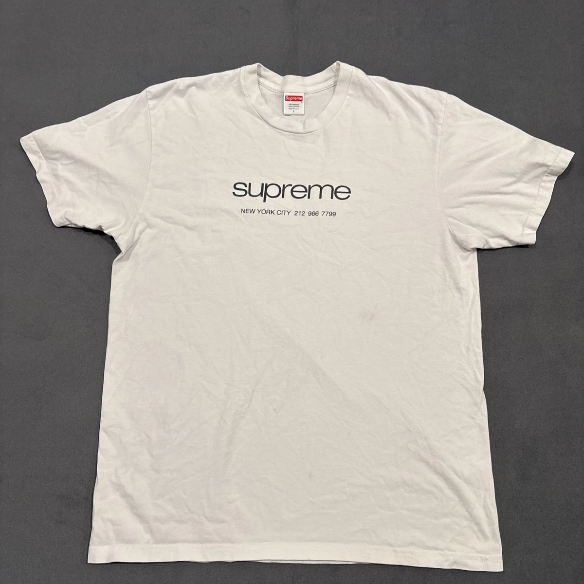 Supreme White T-Shirts for Men for sale | eBay