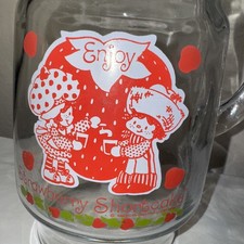 Vintage Strawberry Shortcake Glass Pitcher