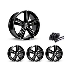 Set Of 4 18 Black Alloy Wheel Rims 5x114.3 Fits Ford Mustang Rtxf5 5lug Set Of 4 18 Black Alloy Wheel Rims 5x114.3 Fits Ford Mustang Rtxf5 5lug
