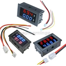 3/4 Bit DC 100V 10A/50A Voltmeter Ammeter Dual LED Digital Volt Amp Meter Gauge