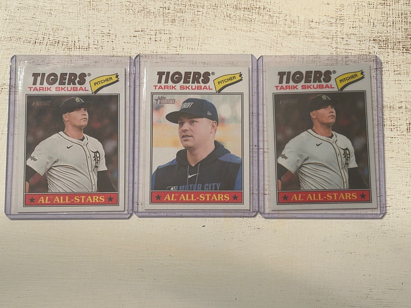 2026 Topps Heritage Tarik Skubal Image Variation Detroit Tigers