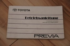Betriebsanleitung / Bedienungsanleitung / Bordbuch  Toyota Previa