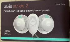 Elvie STRIDE 2 Smart Soft-Silicone Double Electric Breast Pump . Factory Sealed