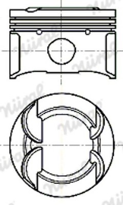 Für NURAL 87-444800-10 Piston 87-444800-10 Piston 77 (STD) fits: CITROEN BERLIN