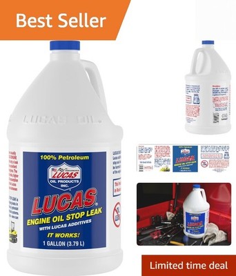 Lucas Engine Oil Stop Leak - 1 Gallon for Superior Engine Care & Protection