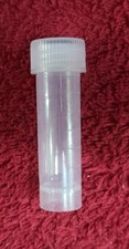 180 x 5mL Cryovial Vial Screw Cap Transport Tubes Self Standing Sterile Clear