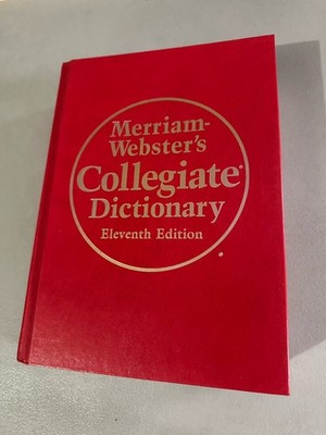 Merriam-Webster's Collegiate Dictionary 11th Edition Burgundy Leather-Look W/ CD