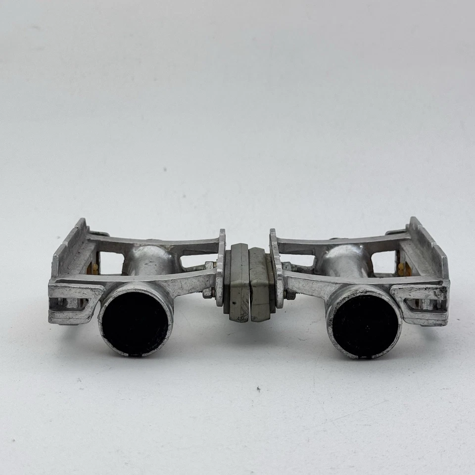 Pedales vintage SR Sakae SP-250 Eroica plateados planos Fixie Race 9/16 pulgadas A39 Foto 4 de 4