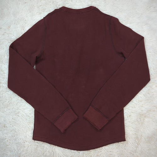 Vintage Herren Abercrombie & Fitch Muscle Crewneck Thermo Shirt Rot Größe Medium - Bild 4 von 4