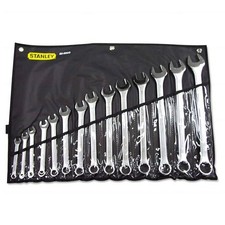 Master Mechanic 14 Piece Nickel Chrome Plated Finish Sae Combination Wrench Set