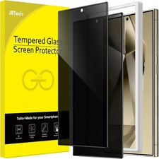 Privacy Screen Protector for Samsung Galaxy S24 Ultra, 2-Pack | Anti-Spy Protect