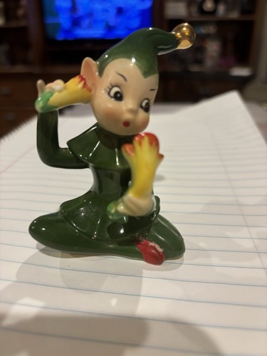 Vintage Joseph Original Elf Figurine Flower Pixie Phone Land Of Make Believe
