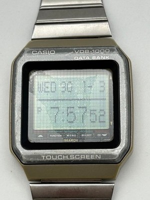 CASIO データバンク タッチスクリーン VDB-1000 CASIO DATA BANK VDB-1000 Touch Screen Watch Vintage 80s Japan | eBay