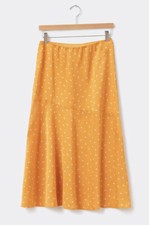 Good Hart by Matilda Jane Midtown Skirt Yellow Floral Maxi Sz Small Elastic NWT