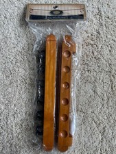 6 Cue Solid Wood Billiard Pool Rack - Wall Mount- Easy Installation