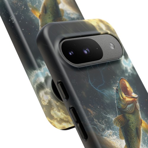 Big Mouth Bass Fish Thunderstorm River - Phone Case for iPhone, Galaxy, Pixel - 第 124/281 張圖片
