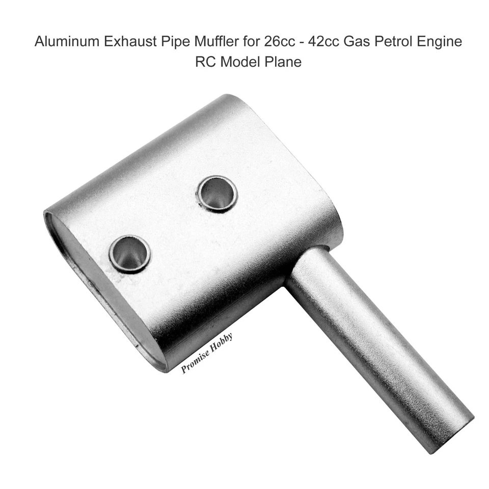 Aluminum Exhaust Pipe Muffler for 26cc - 42cc Gas Petrol Engine RC Model Plane - Image 3 of 4