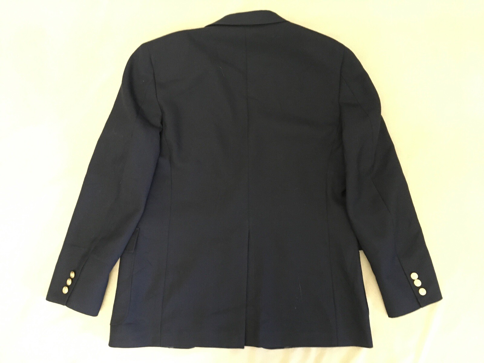 FILA Giacca Blazer Vintage Adams Row 44 Regolare Blu Navy Oro Bottone 2Btn