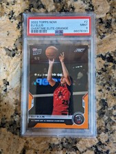 2022-23 Topps Now Overtime Elite #2 Eli Ellis XRC Orange /5 PSA 9