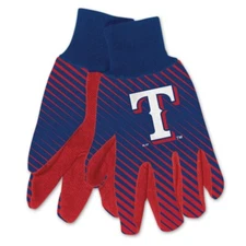 TEXAS RANGERS STRIPED UTILITY GRIPPER DOTS GLOVES NEW WINCRAFT
