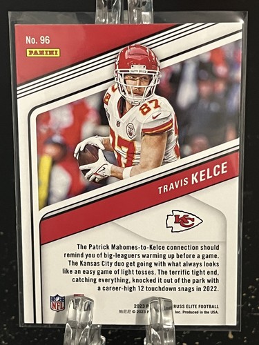 TRAVIS KELCE-----2023 PANINI-----DONRUSS ELITE----CHIEFS - Picture 2 of 2