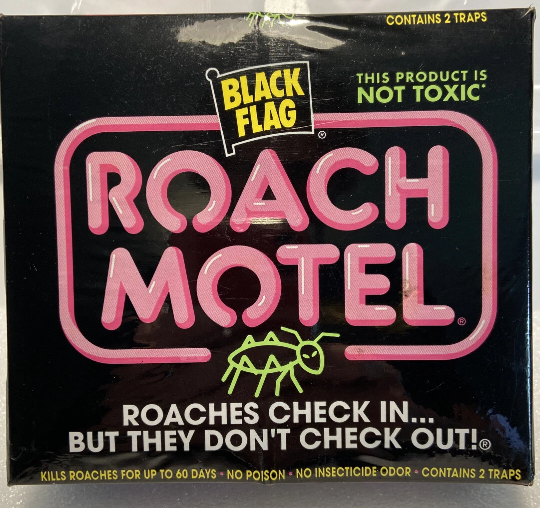 VINTAGE BLACK FLAG ROACH MOTEL PINK NEON Sealed Hard To Find Collectible - Prop | eBay