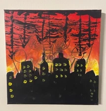 Fire in nature, Pollution- Abstract art