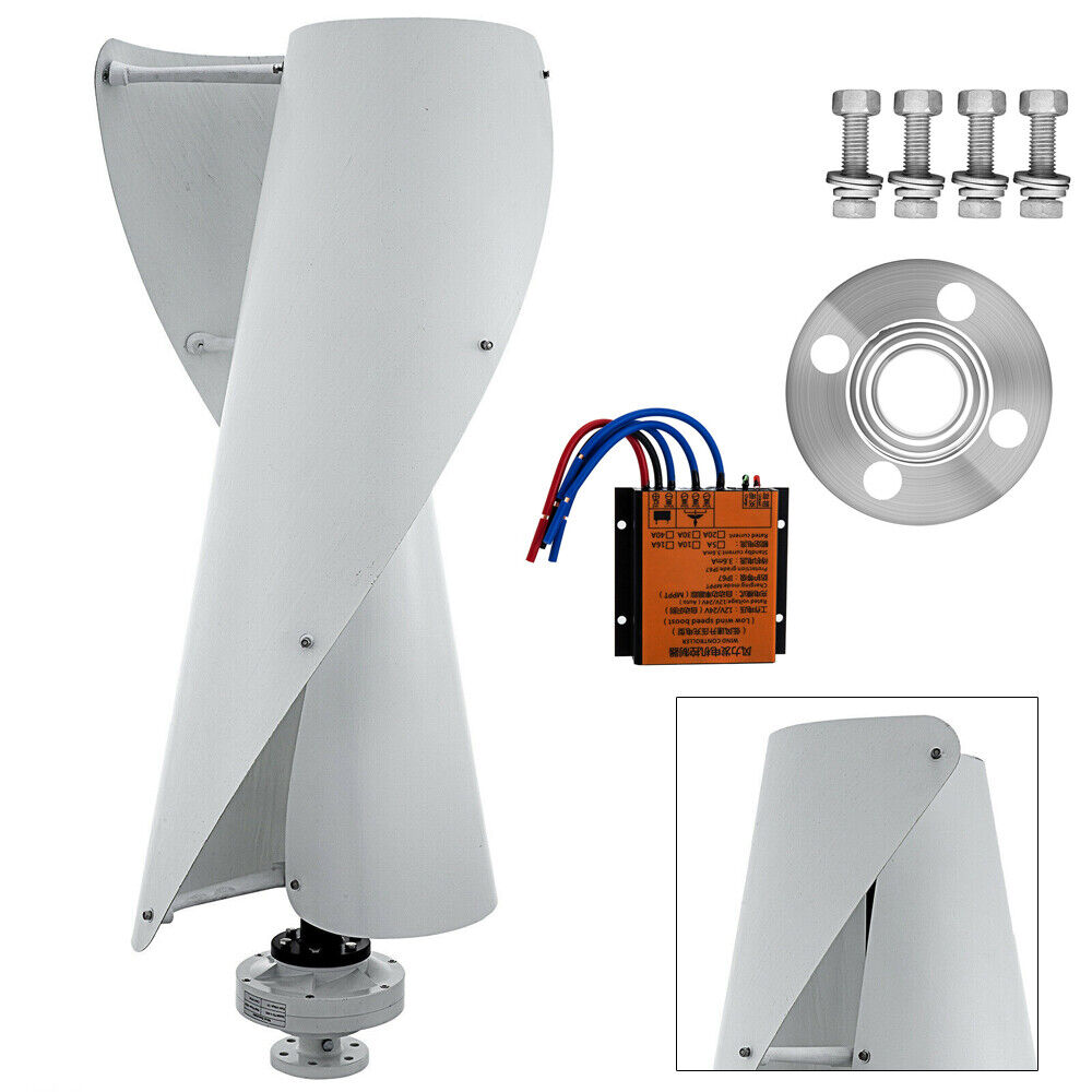 24V Windkraftanlagen 400W Windgenerator Vertikal Wind Turbine Windrad