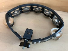 LP LATIN PERCUSSION Cyclops Mounted TAMBOURINE Instrument Steel Jingles Drum Set