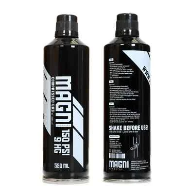 Magni Industry Green Gas for Airsoft Gas Blowback Guns 550ml (2 Pack)
