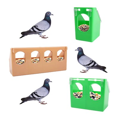 Pigeon Hanging Box Cage Feeding Container Food Feeder 3 Different Sizes