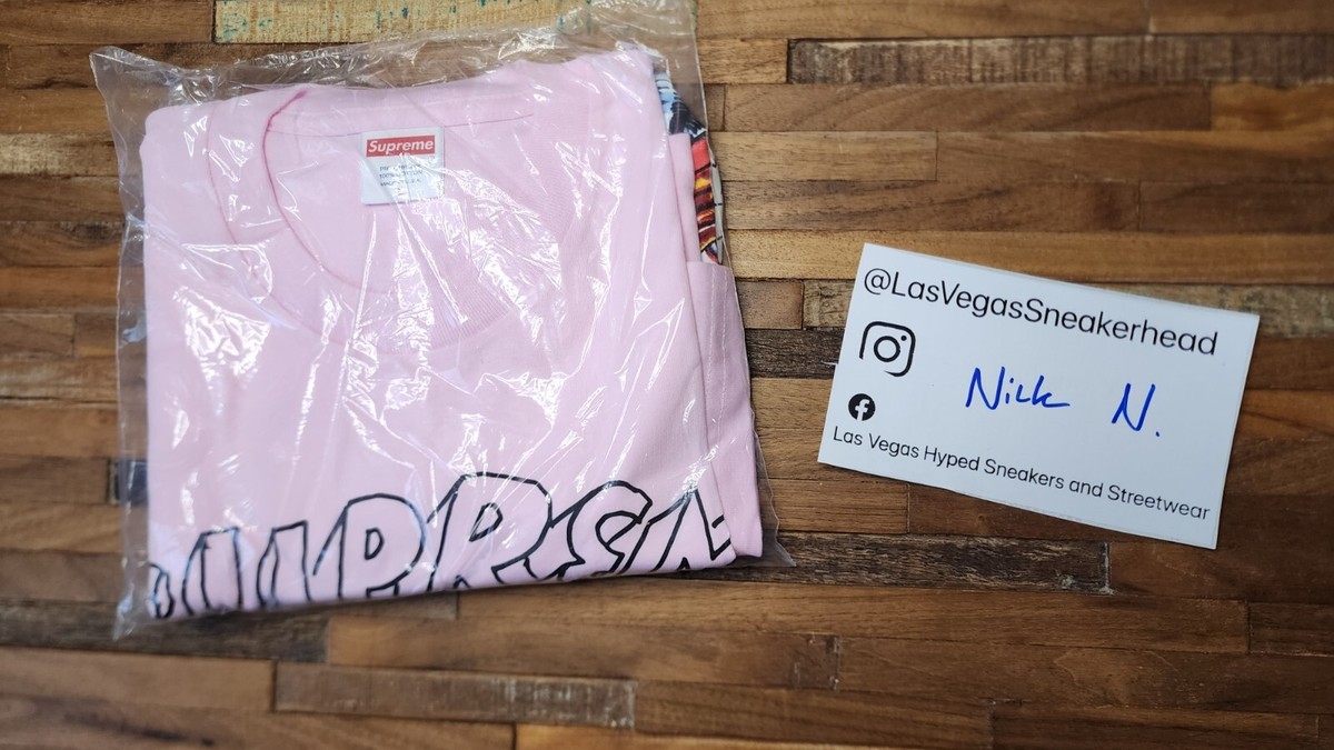 Supreme Daniel Johnston Tee Light Pink Size Large L tshirt shirt 