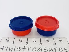 Tupperware smidget set of 2 New blue Red tini...