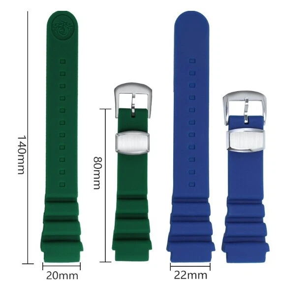 20-22mm for SEIKO Prospex BLACK SRP779 SRPC91 Silicon Rubber Watch Band - Image 4 of 4