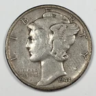 1944 Mercury Dime - Extremely Fine (XF) KM#140 - 90% Silver - 6103-AH