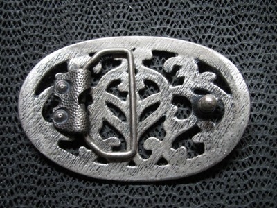 ART NOUVEAU FLORAL CUT OUT HIPPIE BOHO DESIGN BELT BUCKLE  display picture 2